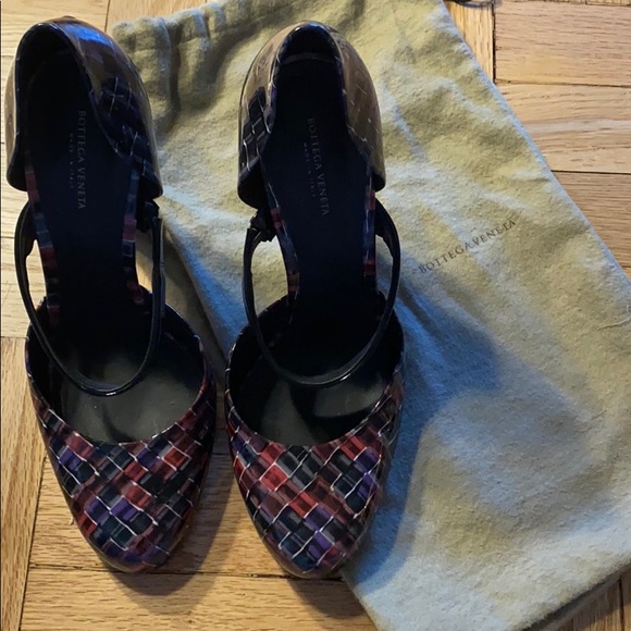 Bottega Veneta Red/Purple Patent Heel sz 40 - Picture 4 of 8